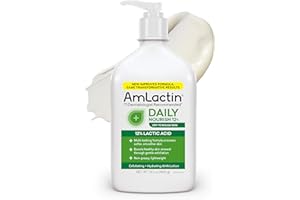 AmLactin Daily Nourish - Therapeutic Body Lotion for Dry Skin - No-Scrub Exfoliator and Moisturizer with 12% Lactic Acid AHA, 14.1 oz (Packaging May Vary)