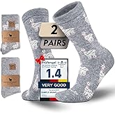 Juclise Alpaca Wool Heavyweight Crew Socks for Winter Hiking Boot Casual Socks Cold Weather Thermal Warm Thick Breathable