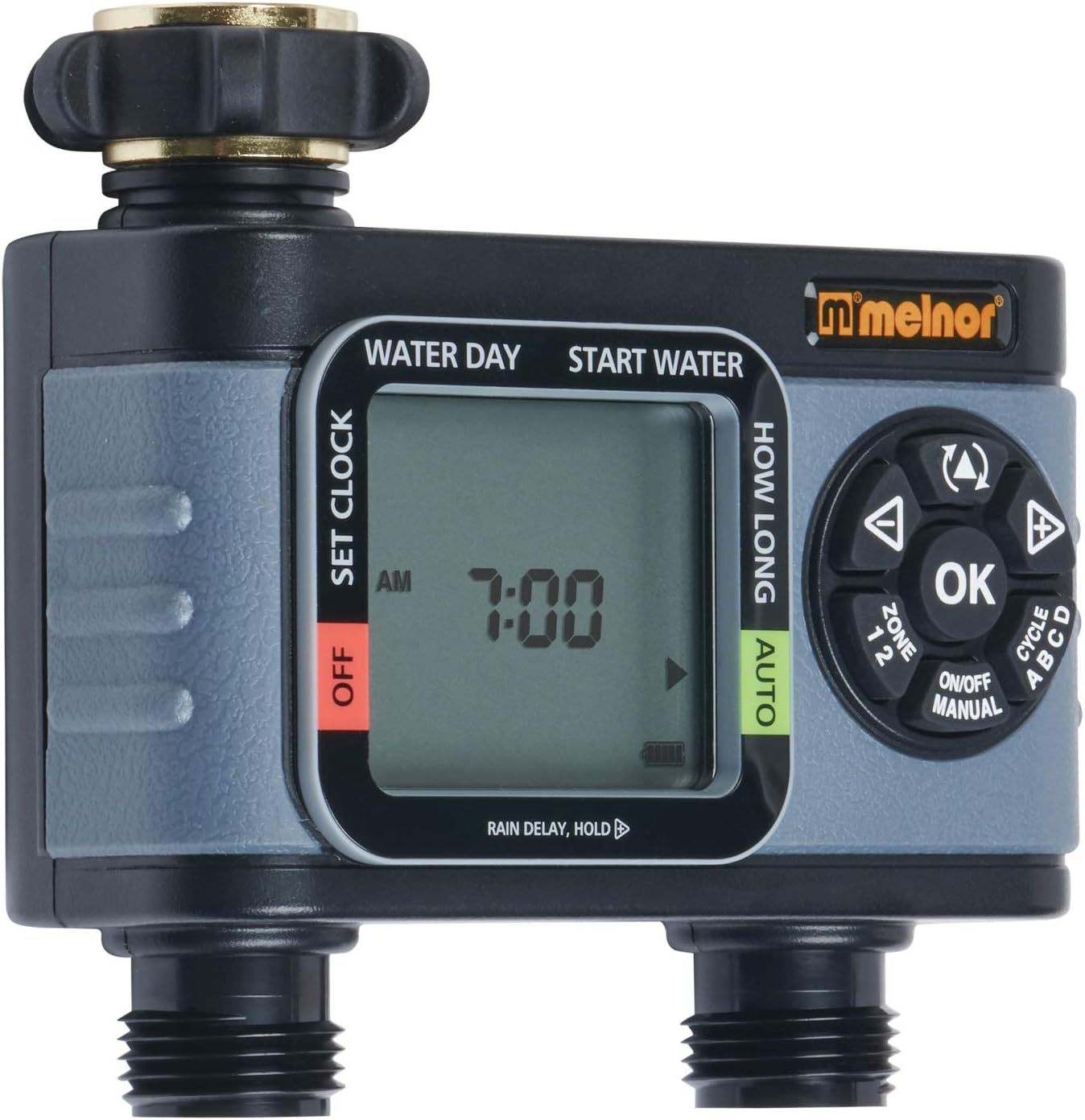 Melnor 65076-AMZ HydroLogic 2-Zone Digital Water Timer with 3 washers Set,  Bundle : Garden & Outdoor