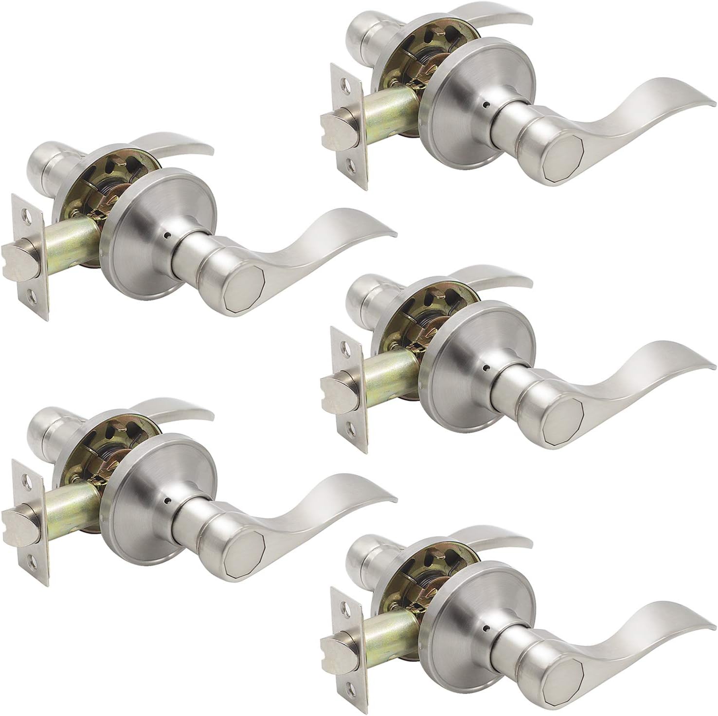 door hardware Mobile Home Door Knob Stainless Interior Lever Style