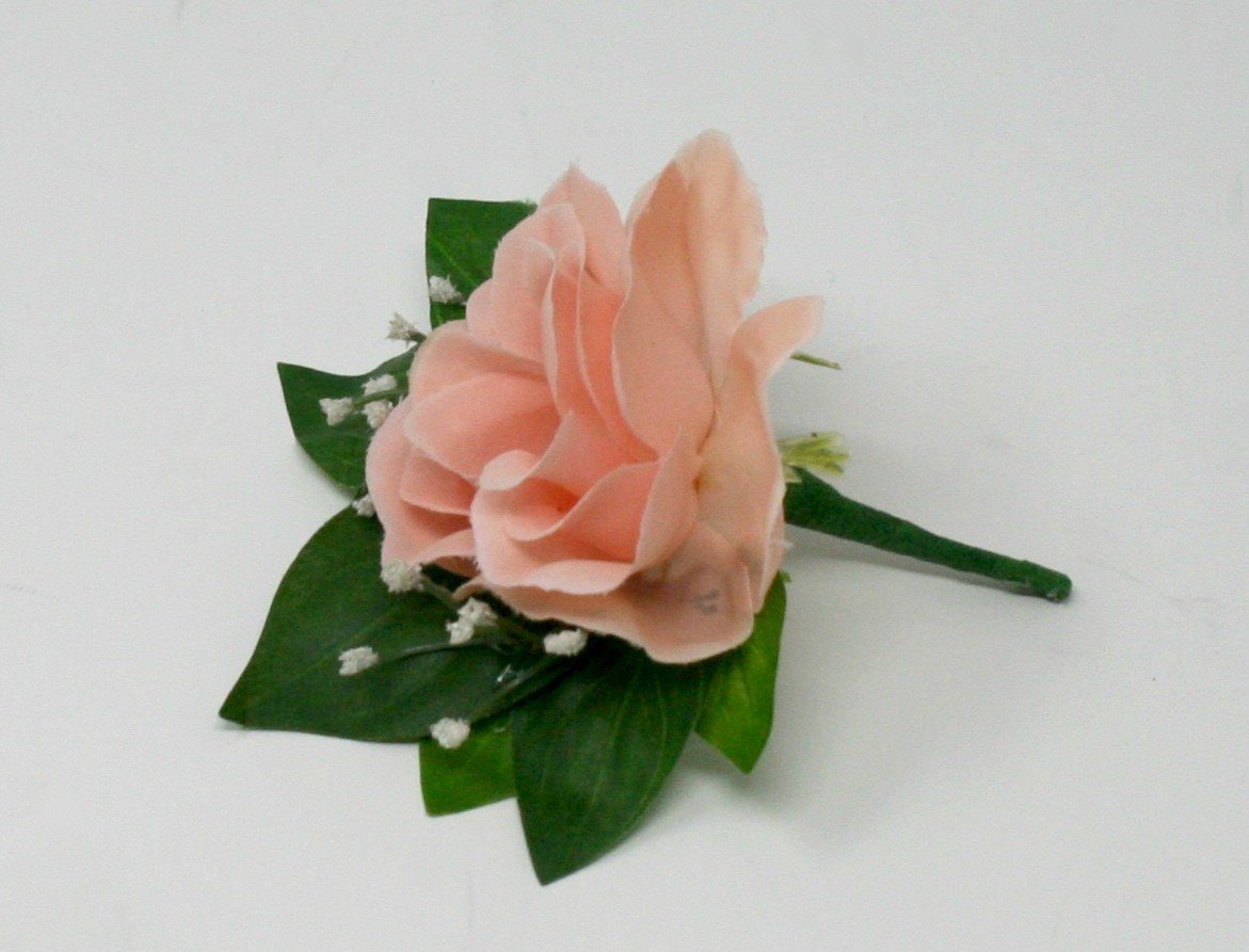 Amazon Com Light Pink Flowers Boutonniere Wedding Accessories Prom Handmade