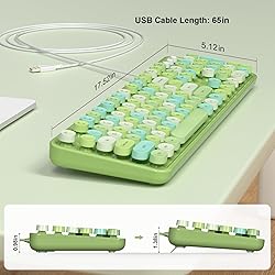 MOFII Wired Keyboard, Full Size USB Keyboard Plug