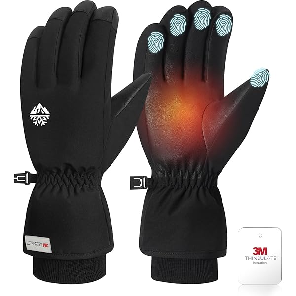 Amazon.com: HOWL Unisex Jeepster Snow Sport Mitten - Black