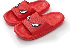AMOLALIZ Kids Slides Boys Girls Cloud Shower Slippers Cute Cartoon Sandals Non-Slip Thick Sole Beach Pool Shoes