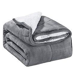 Sivio Weighted Blanket for Adult, 15lbs Sherpa
