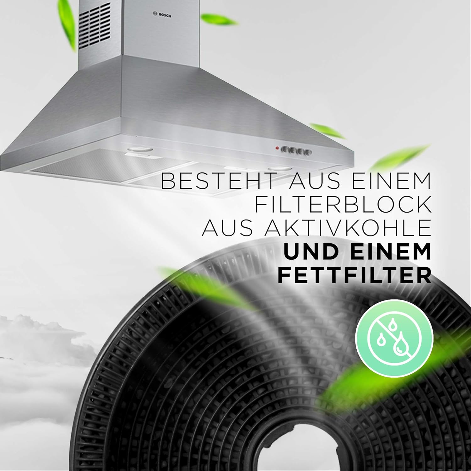 Carbon Filter for 902979370-1/9029793701 E3CFP19 Also for Bosch/Siemens 00796390/796390 DHZ5276 189 mm Diameter for Cooker Hood - Image 4