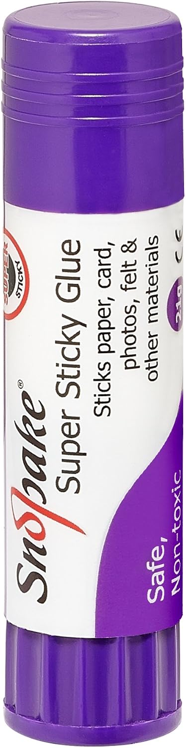 Snopake Super Sticky 21 g GlueStick (Pack of 12) Safe, Washable & Non-Toxic (15724), White, 21 g (Pack of 12) - Image 3