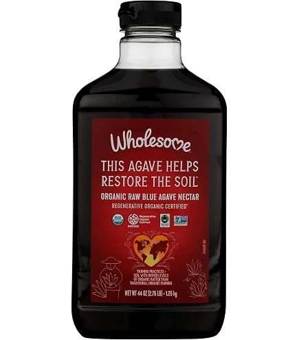 Amazon.com : Wholesome Sweeteners Organic Blue Agave, Syrup, 44 Ounce :  Everything Else