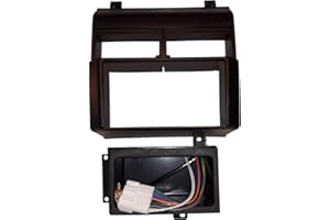 Carxtc Double Din Dash Kit, Wire Harness, Antenna Adapter and Radio Replacement Pocket for Installing a New Radio