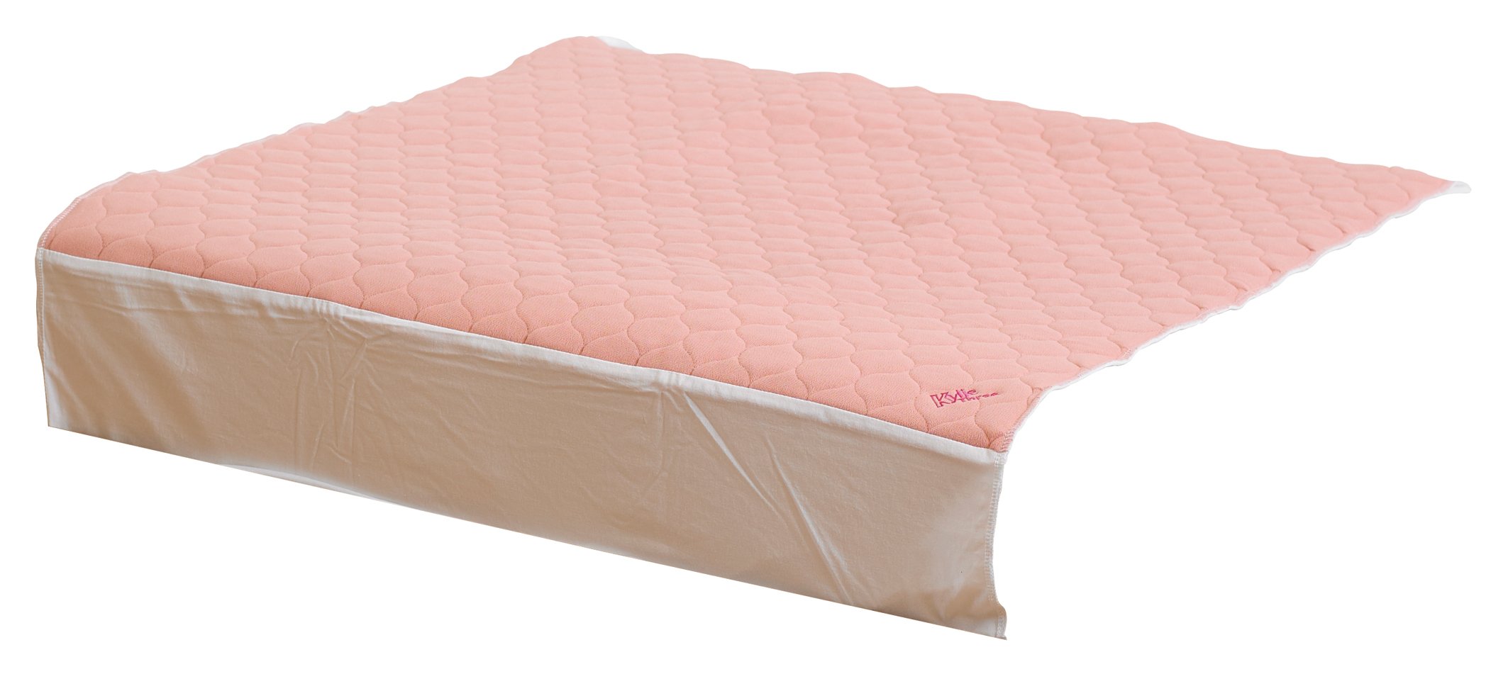 KYLIE Bed Pads with Wings, Offers Absorbent Incontinence Protection, Wings Tuck Pads Under Mattress, Machine-Washable Bed Pad, Pink, 910 x 910 mm, 3 Litres