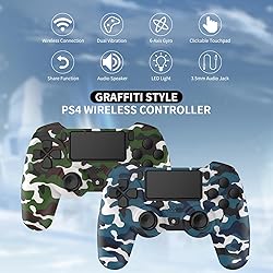 YsoKK 2 Pack Wireless Controller for Ps4/Slim/Pro