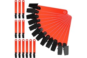 LEITEE Trail Markers Reflective Tree Tacks Hunting Reflector Tacks Trail Marking Ribbon with Clips for Hiking Hunting Outdoor