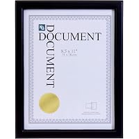 Kiera Grace Cornice Per Documenti Kylie – Legno Marrone Con Bordi Dorati, 32,4 X 26 Cm