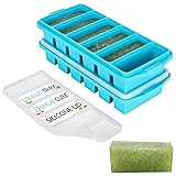 1/2 Cup Silicone Freezer Tray With Lid - Silicone