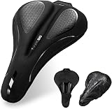 YOUNGDO Gel Bike Seat Cushion 28.5cm Memory Foam Non-Slip Universal Fit