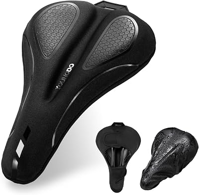 YOUNGDO Gel Bike Seat Cushion 28.5cm Memory Foam Non-Slip Universal Fit