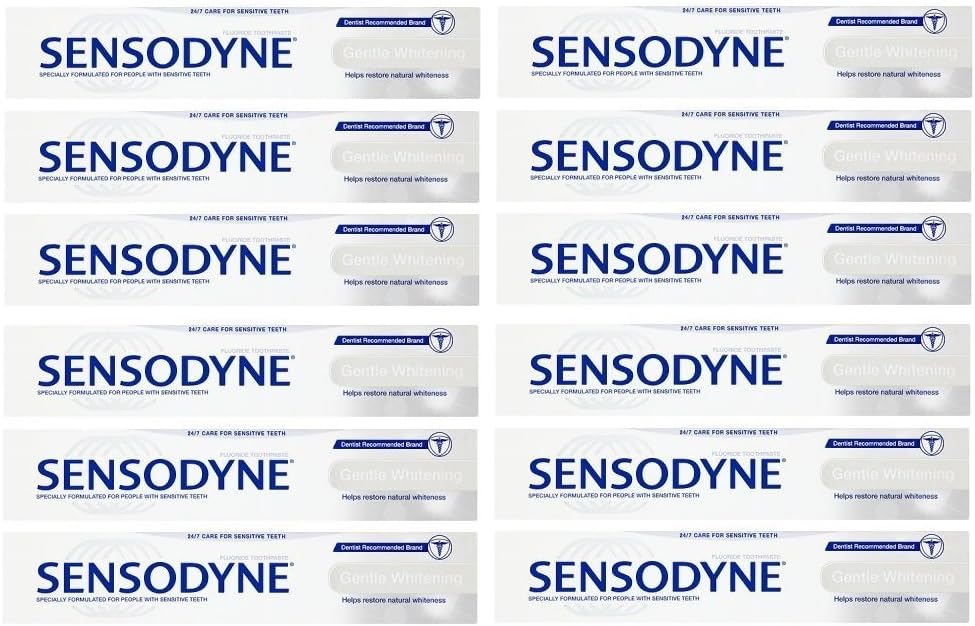 Sensodyne Gentle Whitening Toothpaste 75ml - Pack of 12, 75 ml (Pack of 12)