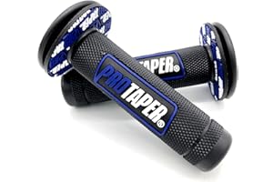 ROMLCBIZ 7/8" Motorcycle Hand Grips Handle Bar for Dirt Bike/Pit Bike Used Rubber Bar End Thruster Grip Handlebar Grips Throttle for Motorcycle Racing