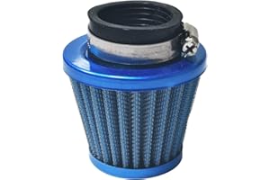 CPVNQMDG 38mm 1.5" Blue Air Filter Intake Induction Kit Universal for GY6 50cc QMB139 Taotao Sunl BMS Lance Wildfire Moped Scooter Predator 212cc GX200 196cc Engine Mini Bike Go Kart Blue