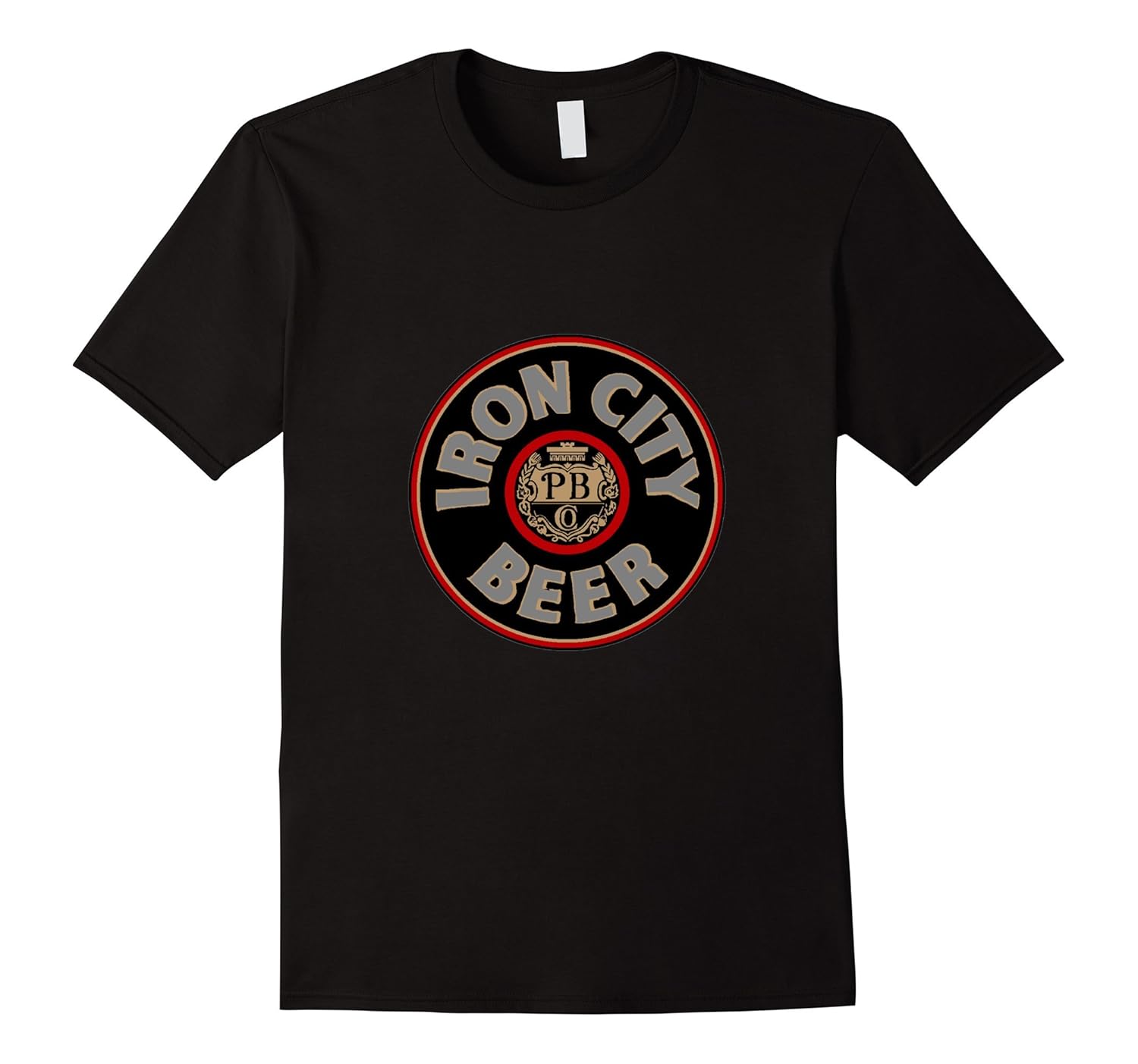 Iron City Beer Black logo t shirtCD Canditee