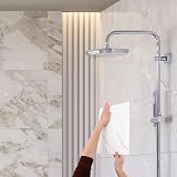 sourcing map 20pcs Peel Stick Marble Tiles 12"x12" PVC Waterproof Backsplash view 4