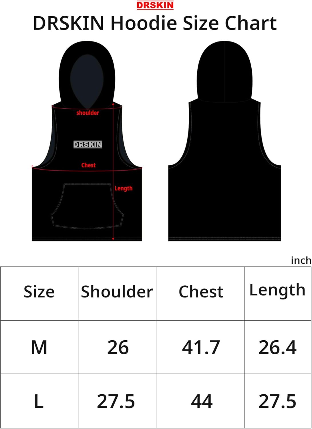 DRSKIN 1~2 Pack Men's Hooded Tank Tops Bodybuilding Muscle Cut Off T Shirt Sleeveless Gym Training Hoodies Workout Dry: Clothing