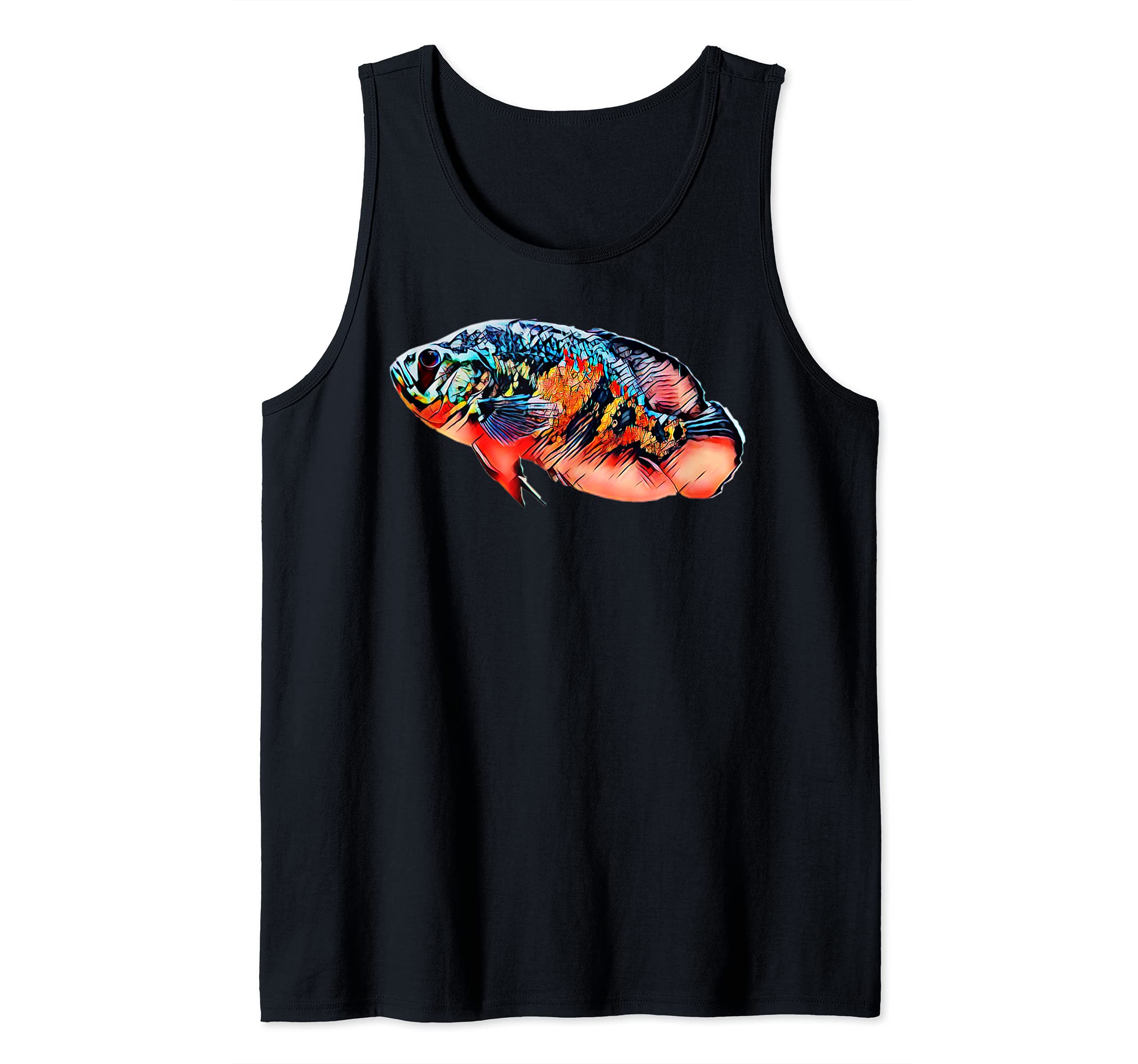Scary Knight Clothing Tiger Oscar Cichlid Fish Tank Top