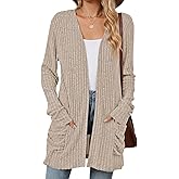 Lightweight Cardigans for Women Fashion Casual Oversized Long Sleeve Cardigan Sweater Loose Dressy Fall Holiday Tops