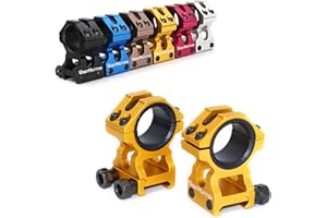 WestHunter Industrial Grade Precision Rifle Scope Rings, 1 Inch 30 mm Tactical 6061 T6 Picatinny Scope Mount | 36 mm / 29 mm Center Height