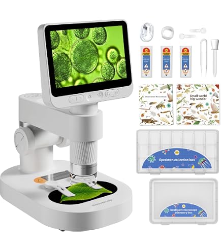 Amazon.com : 4'' IPS Handheld Pocket Digital Microscope with 100