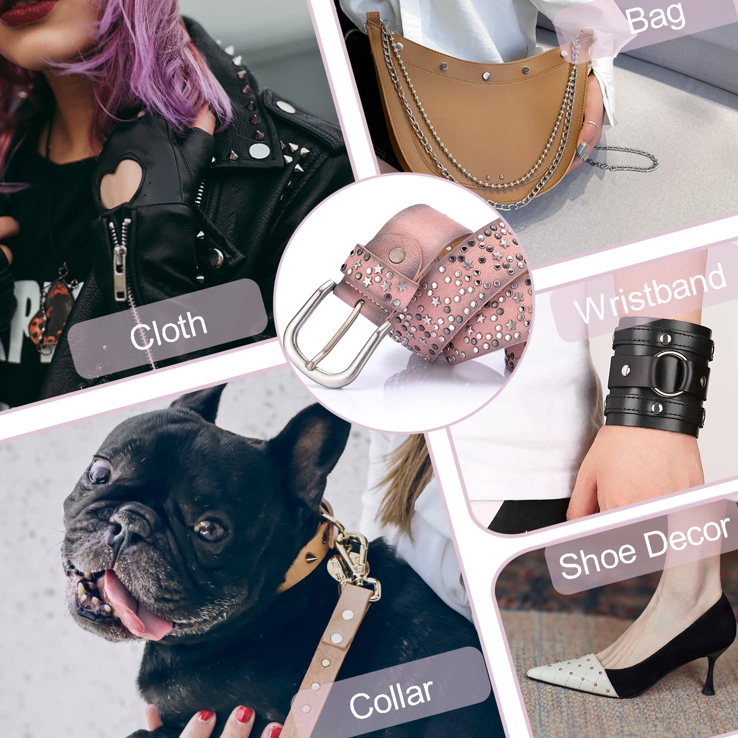 200Sets Leather Rivets, 6mm Double Cap Rivets Tubular Metal Studs Leather Rivets for Fabric Pet Collar Clothing Boots Belt Bags Accessories Crafts (6mm Bronze)