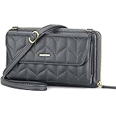nuoku Womens RFID Wallet Purse Wristlet Crossbody Clutch with Zip Around 2 Strap | RFID, Zip Around, 2 Strap