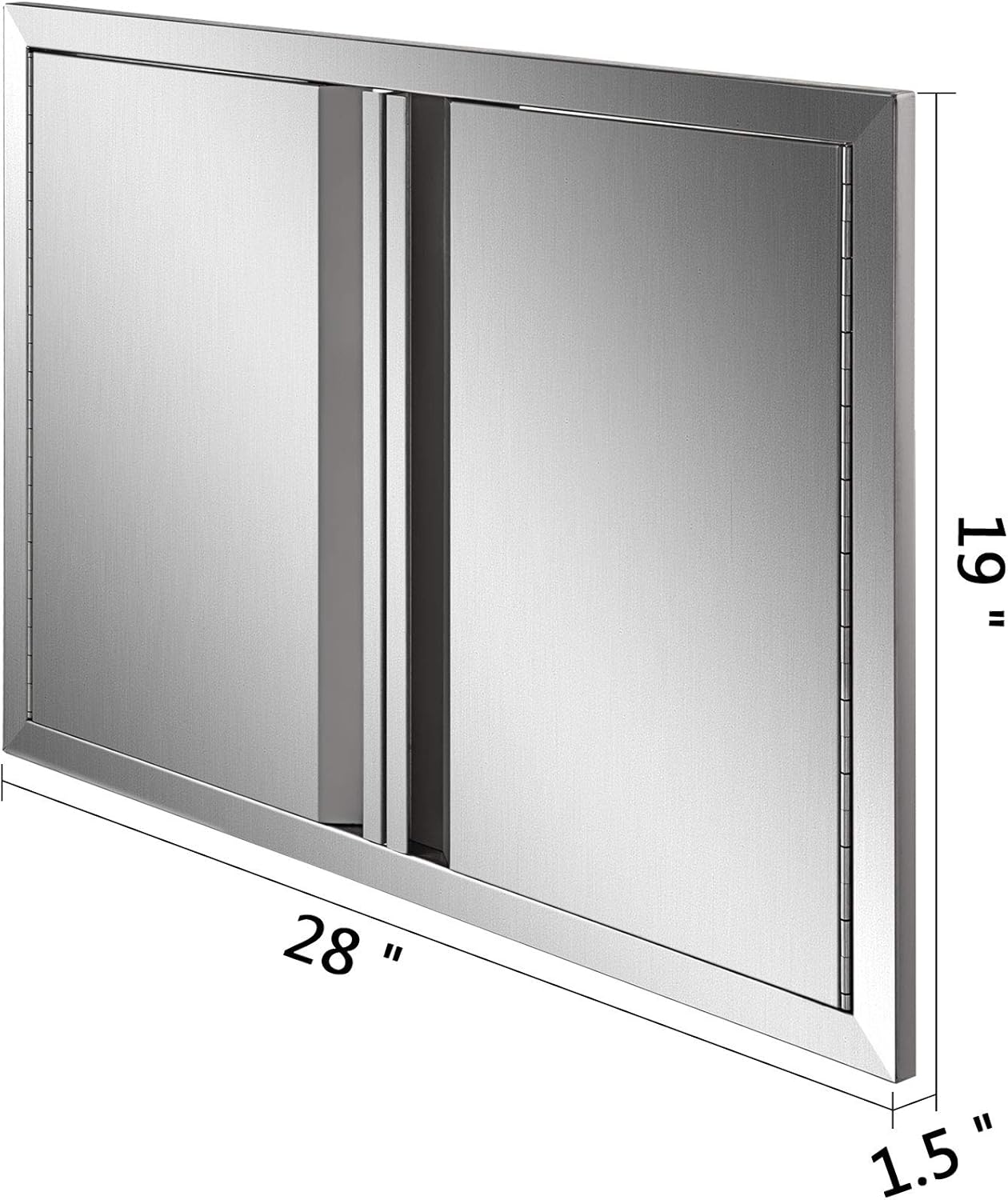 Amazon Com Mophorn Bbq Access Door 28 X 19 Inch Double Bbq Door Stainless Steel With Recessed Handle Outdoor Kitchen Doors For Bbq Island Grill Station Outside Cabinet Home Improvement