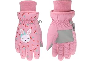 Kids Winter Gloves Warm Ski Snow Mittens Cold Weather for Girls Boys Toddler