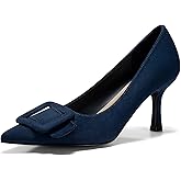 Coutgo Women's Closed Pointed Toe Pumps Stiletto High Heels Wedding Party Dress Shoes