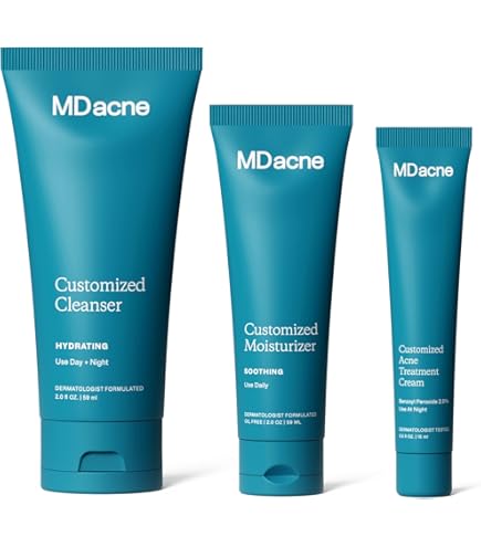 Amazon.com : MDacne 3 Step Retinol Acne Kit – 0.25% Retinol Cream
