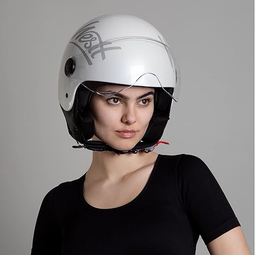 Westt 3/4 Helmet Motorcycle Open face Helmet Scooter Helmet with