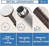 Yeabett Curtain Poles 48-226cm Extendable Telescopic No Drill Bronze view 4