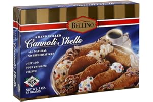 Bellino Cannoli Shells, 3 Ounce Boxes, 6 Count Shells (Pack of 12)