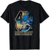 DC Comics Batman 4th Birthday Bat Swing Action Poster T-Shirt