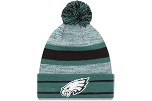 New Era Unisex-Adult NFL Official Sport Knit Classic Cuffed Knit Pom Beanie Hat