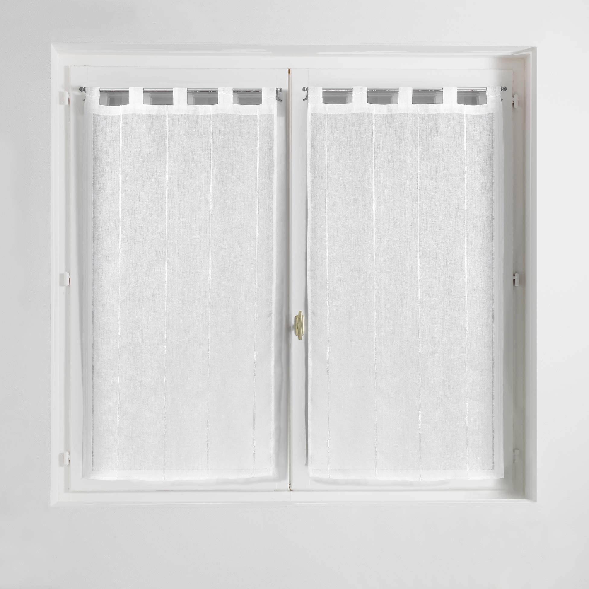 Douceur d'Intérieur 1626498 Pair Polyester White 2 x 90 x 120 cm