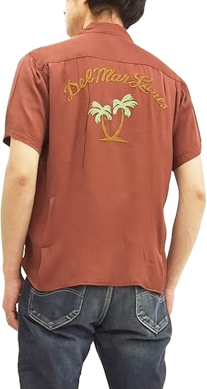 Amazon バーンズ アウトフィッターズ ボウリングシャツ Br 74 メンズ 半袖 ボーリングシャツ ワイン 2 メンズlサイズ シャツ 通販