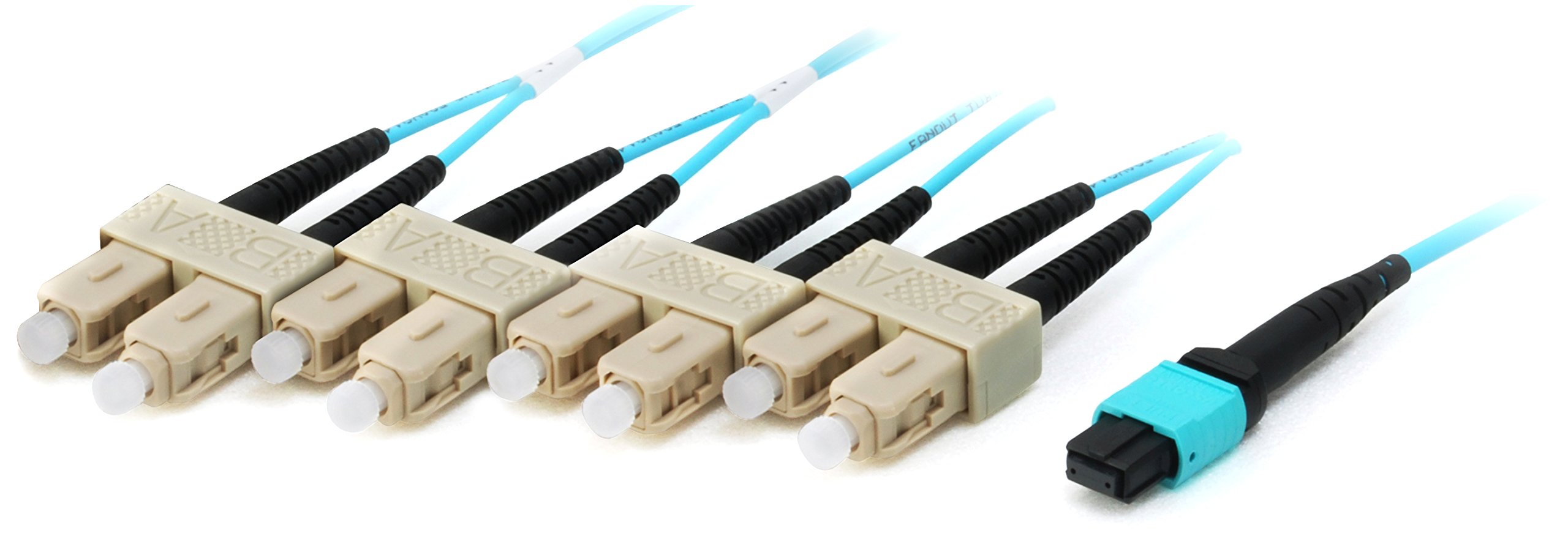 Equip Trunk Fibre Optic Patch Cable MTP/SC 50/125mμ 20.00m Multimode OM4 M/M Turquoise Poly Bag