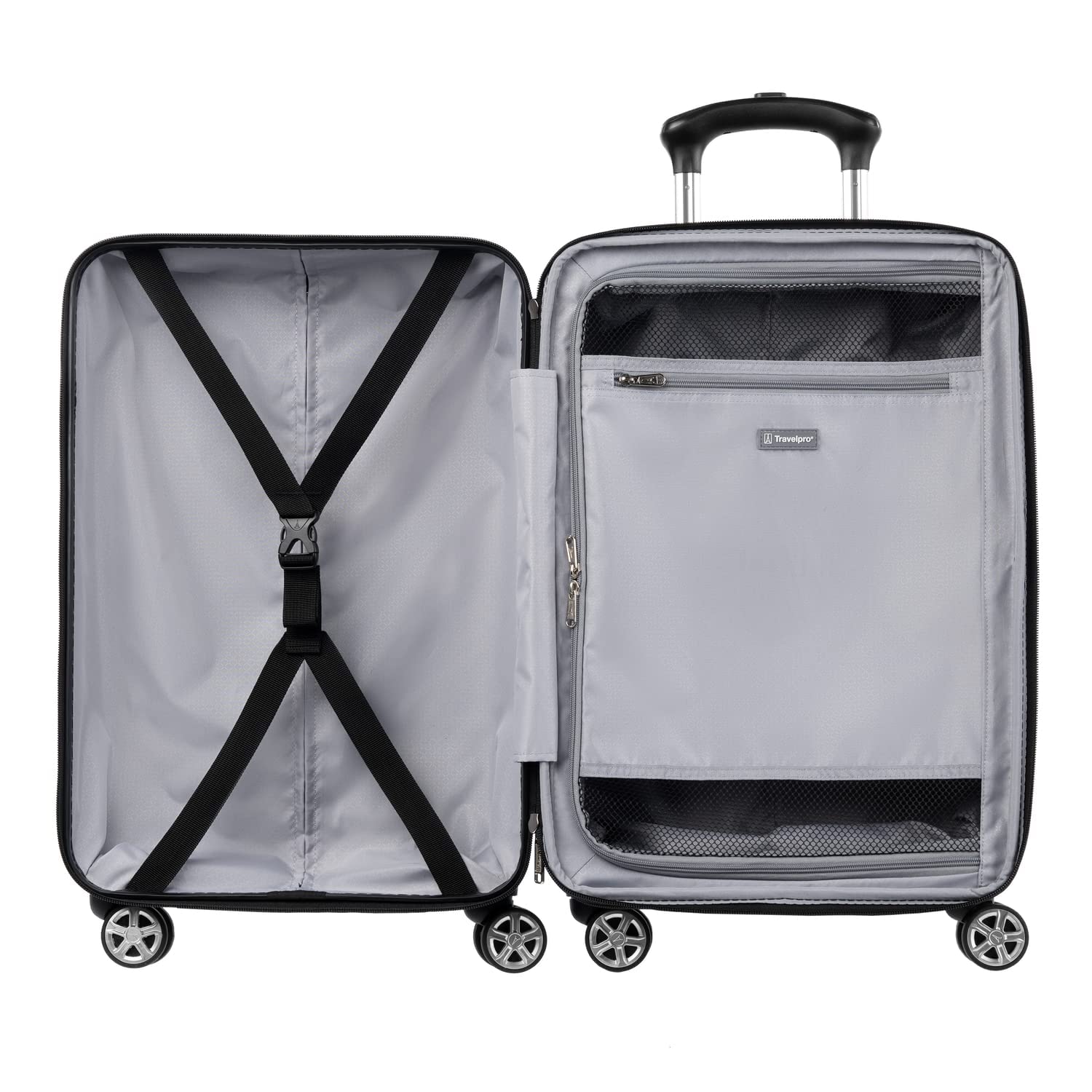 Travelpro Runway 2 Piece Luggage Set, Carry-on & Convertible Medium to Large 28-Inch Check-in Hardside Expandable Luggage, 8 Spinner Wheels, TSA Lock, Hardshell Suitcase, Powder Pink