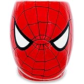 Silver Buffalo MC7095 Marvel Spiderman Face 3D Ceramic Mug, 20-ounces