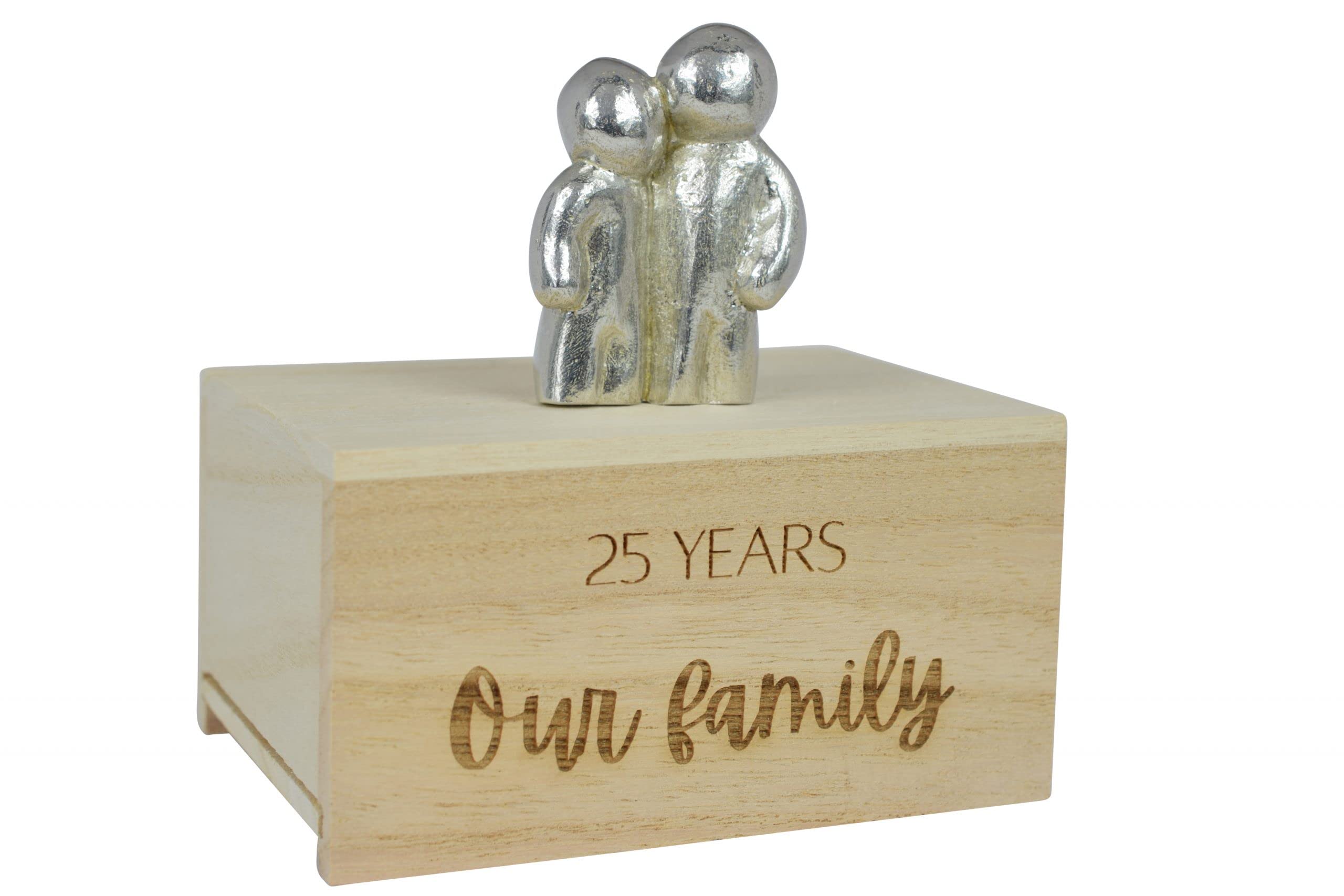 25 Year Anniversary Our Little Hugging Family Choose Amount of Children (1 Child)