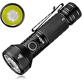 77outdoor Rechargeable Flashlight, Sofirn IF22A 2100 High Lumen 690m Max Powerful Thrower Flashlight with SFT-40 LED, TIR Len