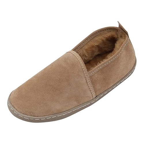 Hollert Lammfell Hausschuhe - Hubert Fellschuhe Lederschuhe Damen Herren Schuhe