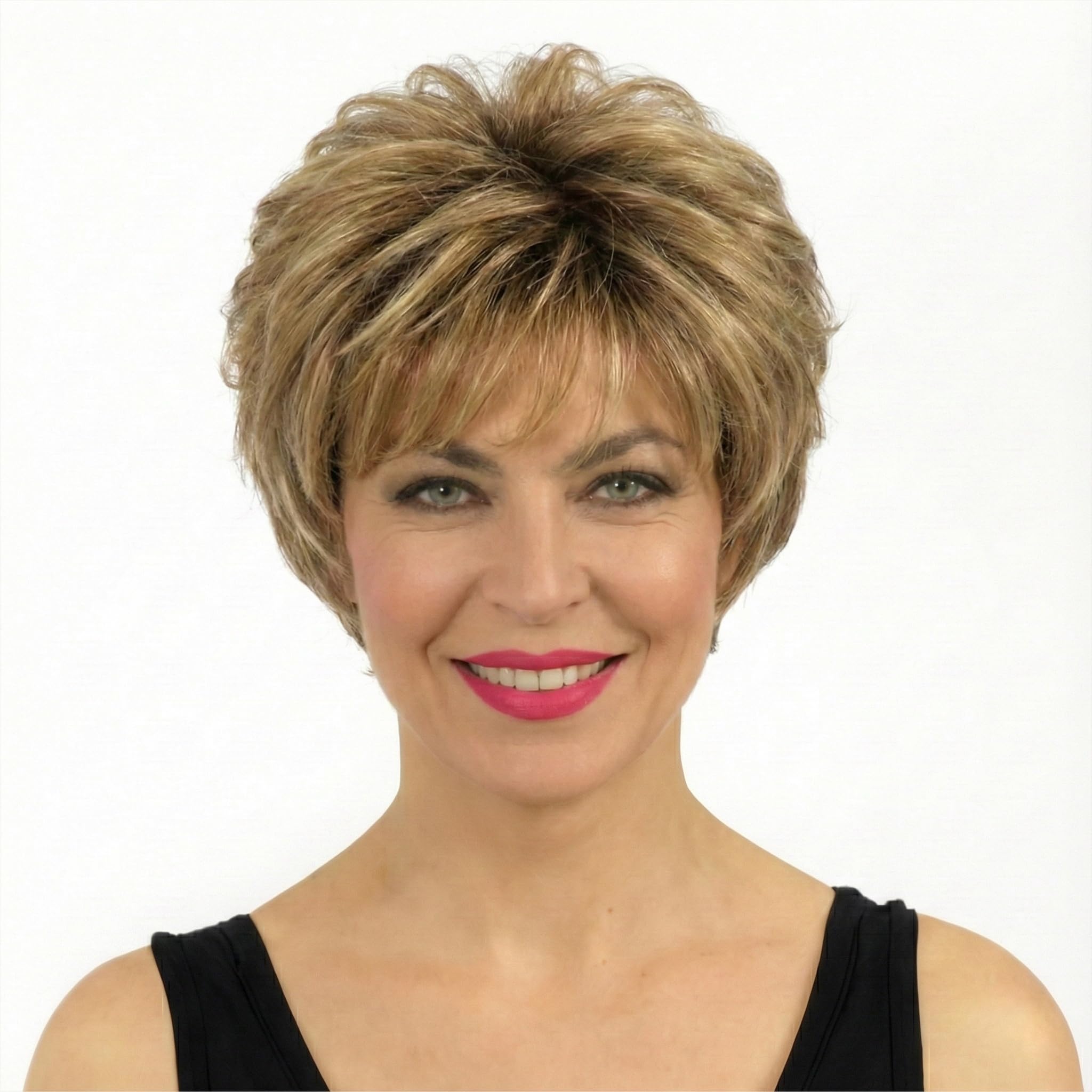 Short wigs for women (Blonde Mixed Brown)